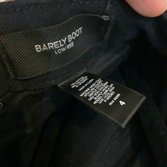 Black barely boot low rise jeans - Picture 2 of 2